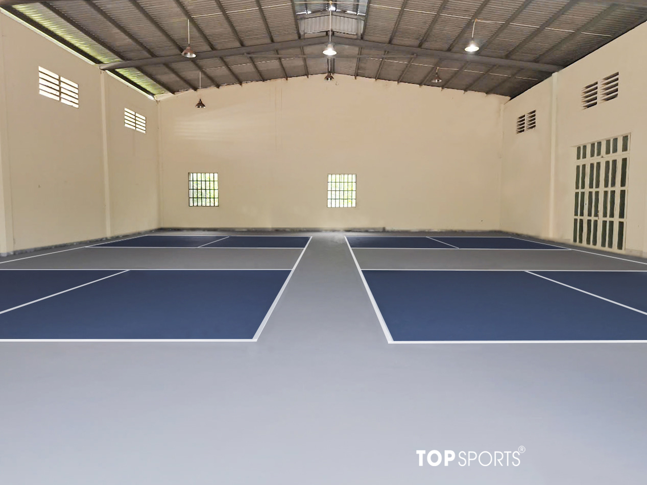 Sơn sân pickleball cụm 2 sân ở Bình Dương 2026
